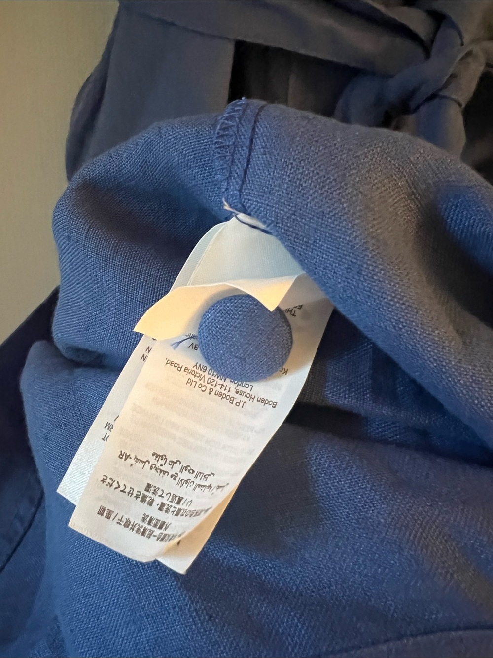 Boden Carrie Linen Shirt Dress, Size 10L - Picture 5 of 12